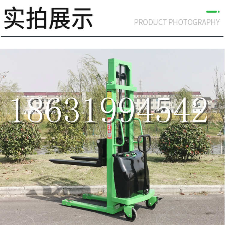 烈山区电动叉车堆高车液压铲车电瓶1吨2吨站驾步行式小型全自动叉车